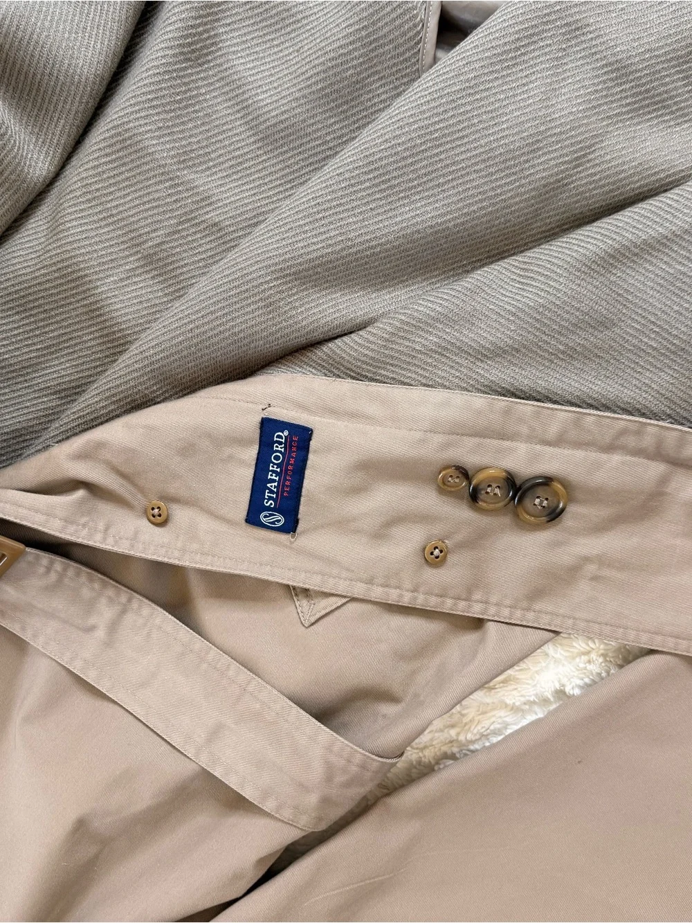 Classic Men's Belted Trench Coat - Taupe